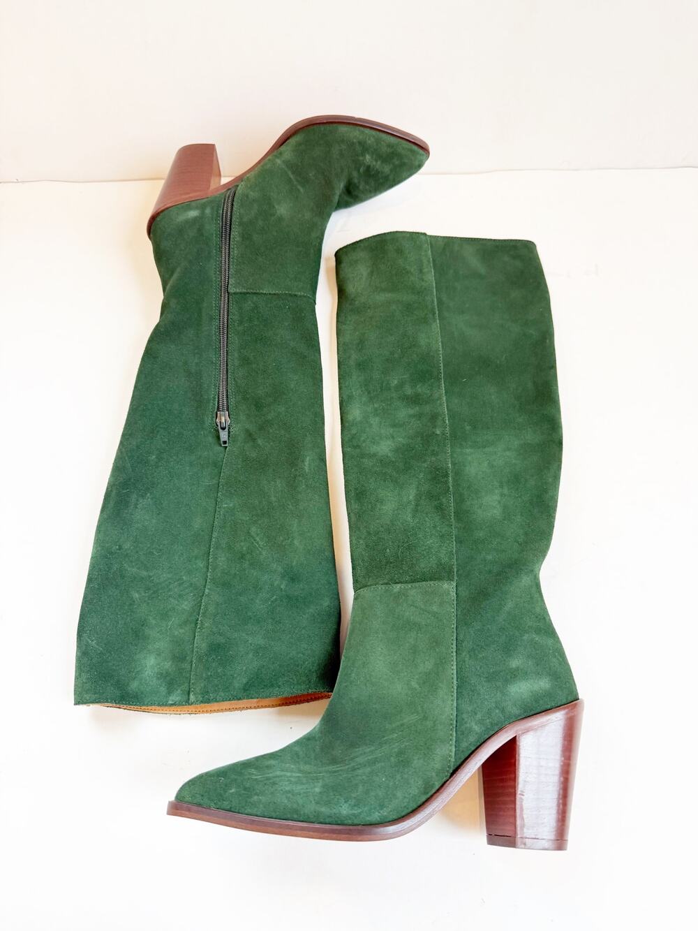 Intentionally Blank Forest Greed Suede Port Boot Tall Size 35